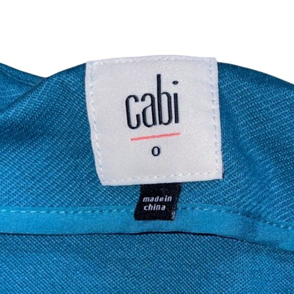 Cabi Womens Pencil Skirt W/ Pockets-Teal-Size 0-GUC - Picture 3 of 6